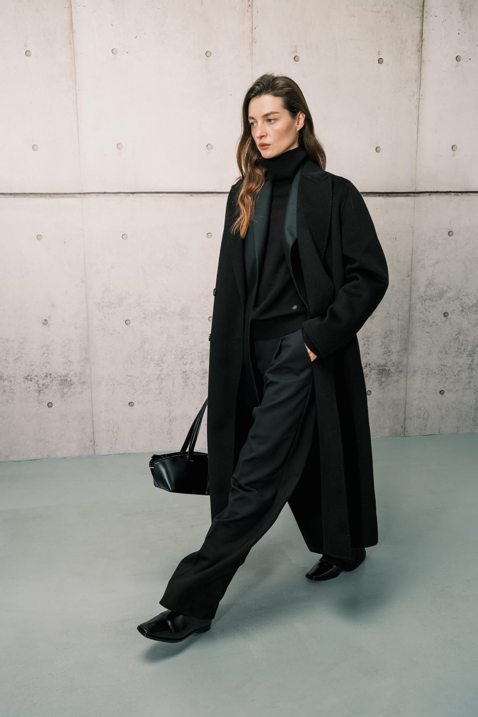 Manteau long en laine LILY