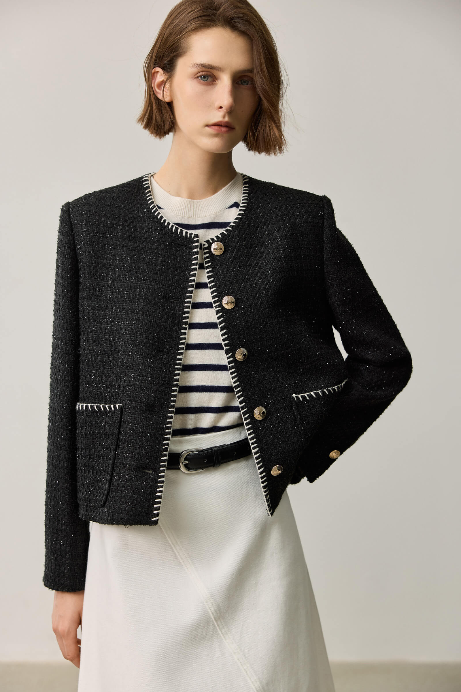 LILY Classic Tweed Short Jacket – LILY Official Store