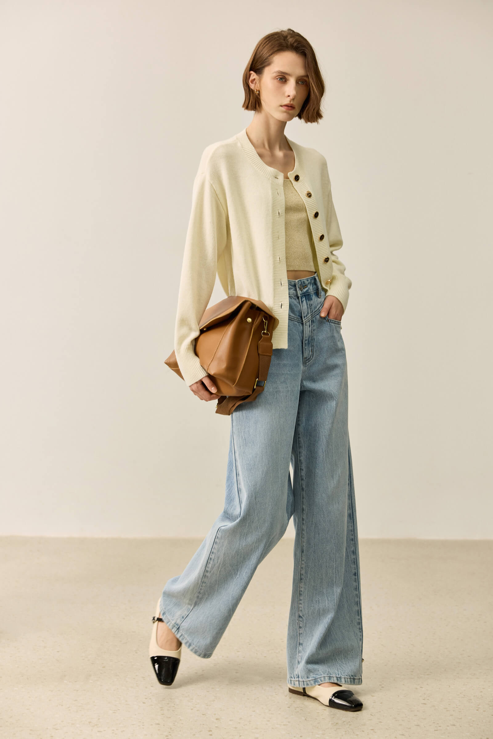 LILY Wool Blend Crewneck Knit Cardigan – LILY Official Store
