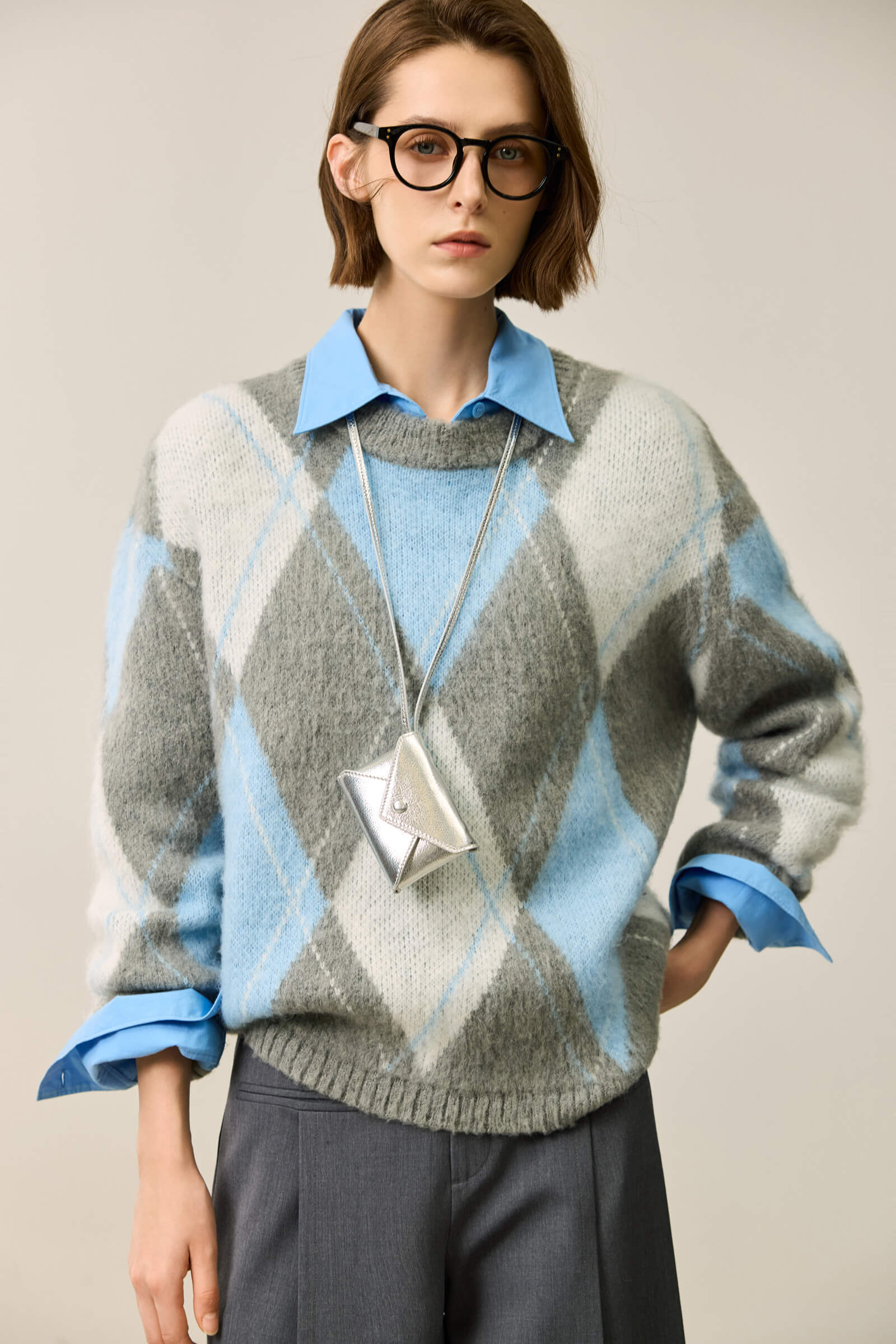 トップス Herlipto Twinkle Argyle Knit Pullover Herlipto♡Twinkle Argyle Knit Pullover