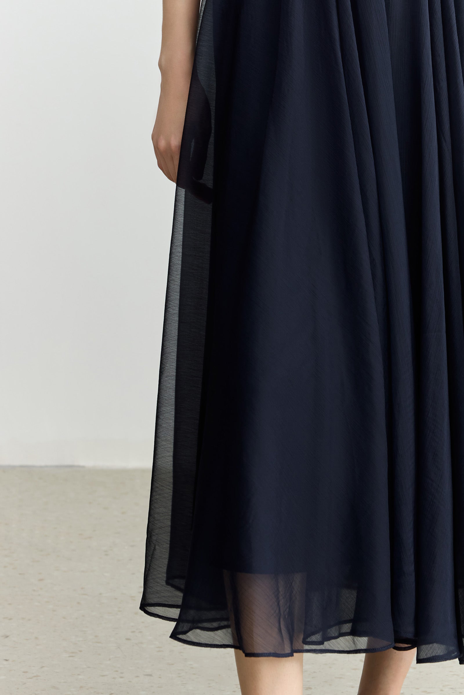 LILY ヴィンテージ ポルカドット ノースリーブ ドレス