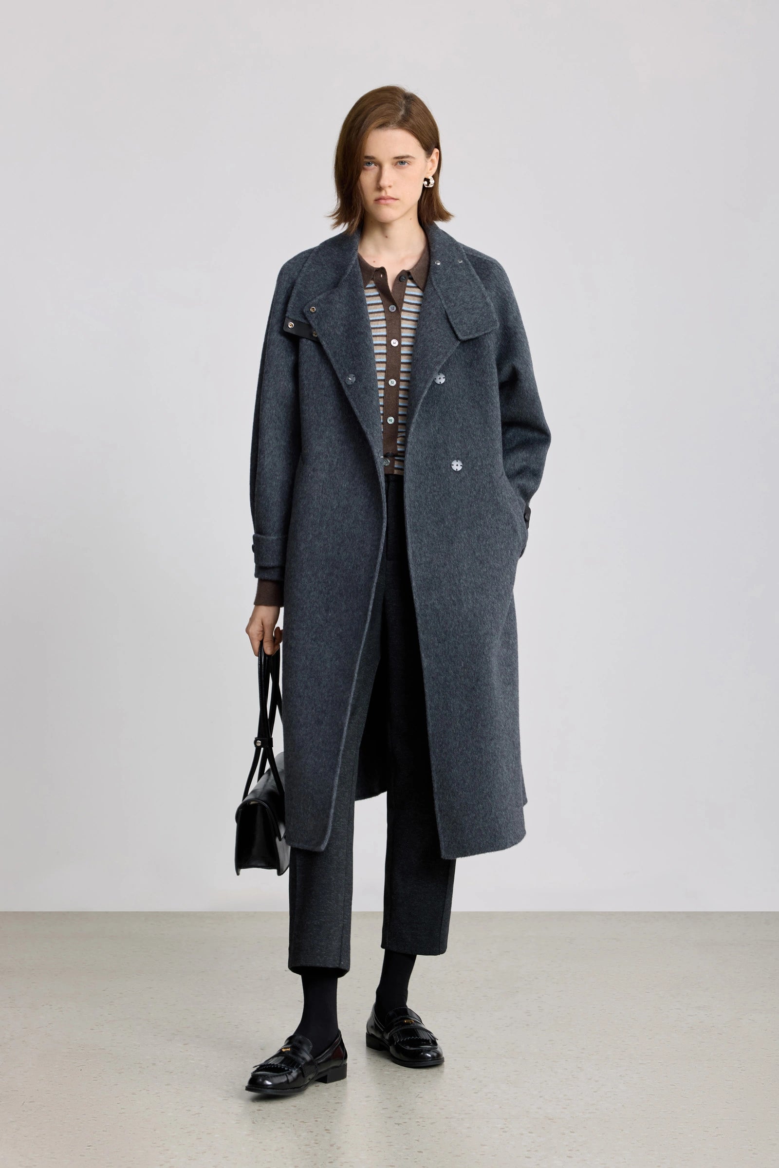 【Lily】Acne Studios ファネルネック コート ブラック Lily様専用】Acne Studios ファネルネック コート ブラック - メルカリ