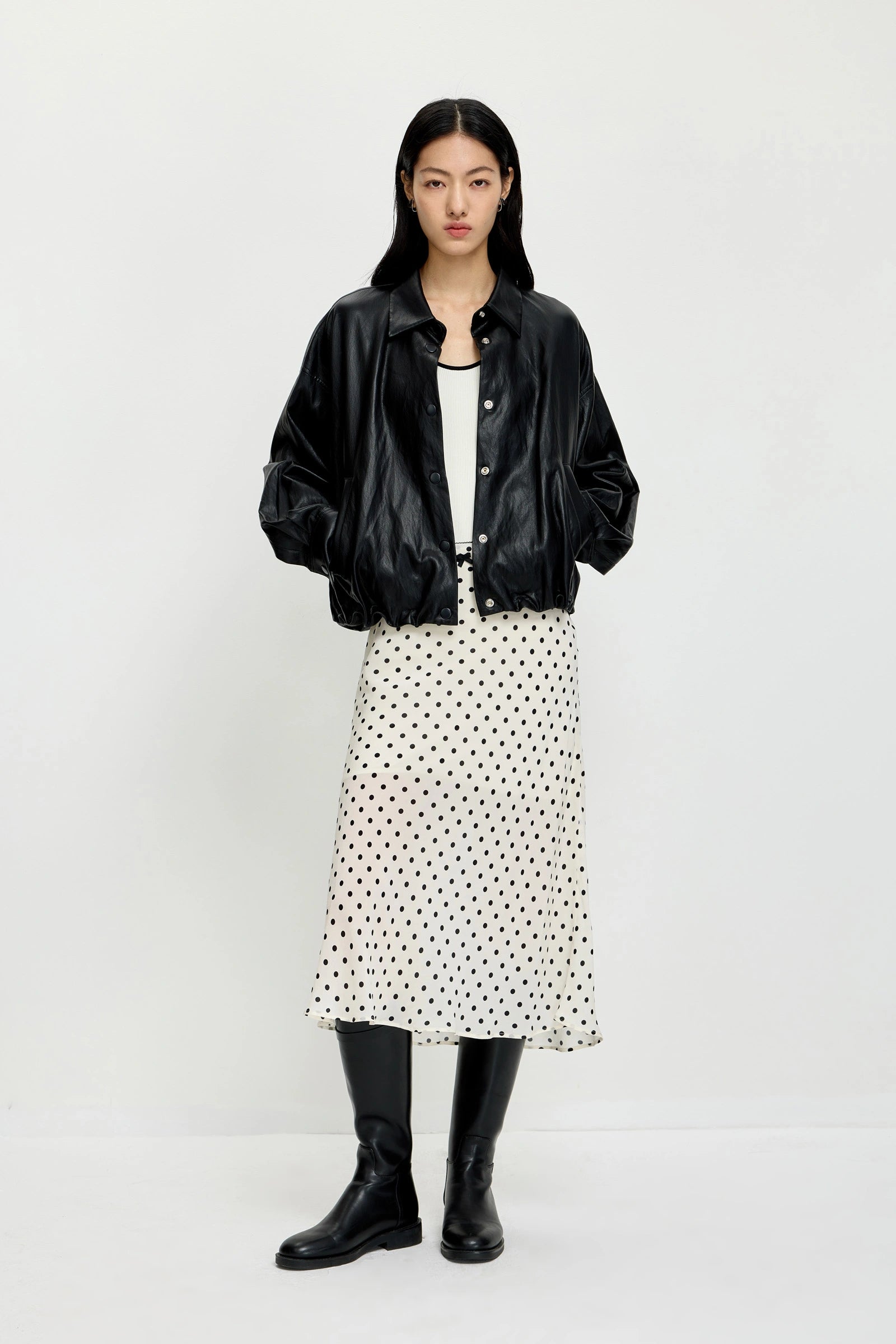 LILY Lyocell Polka Dot Mermaid Skirt – LILY Official Store