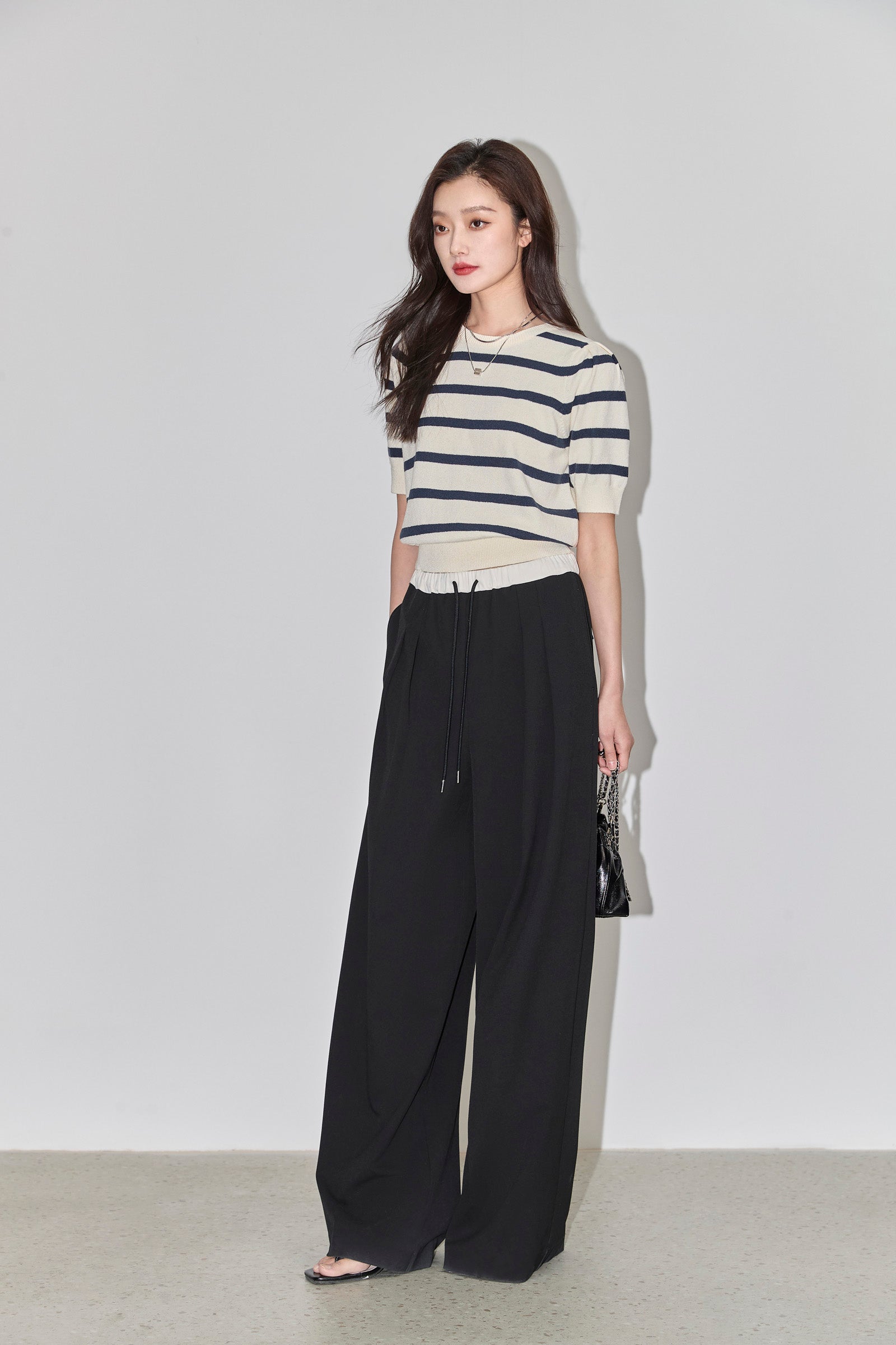 トップス Lily Puff Sleeve Top LILY Striped Puff-Sleeve Knit Top – LILY Official Store