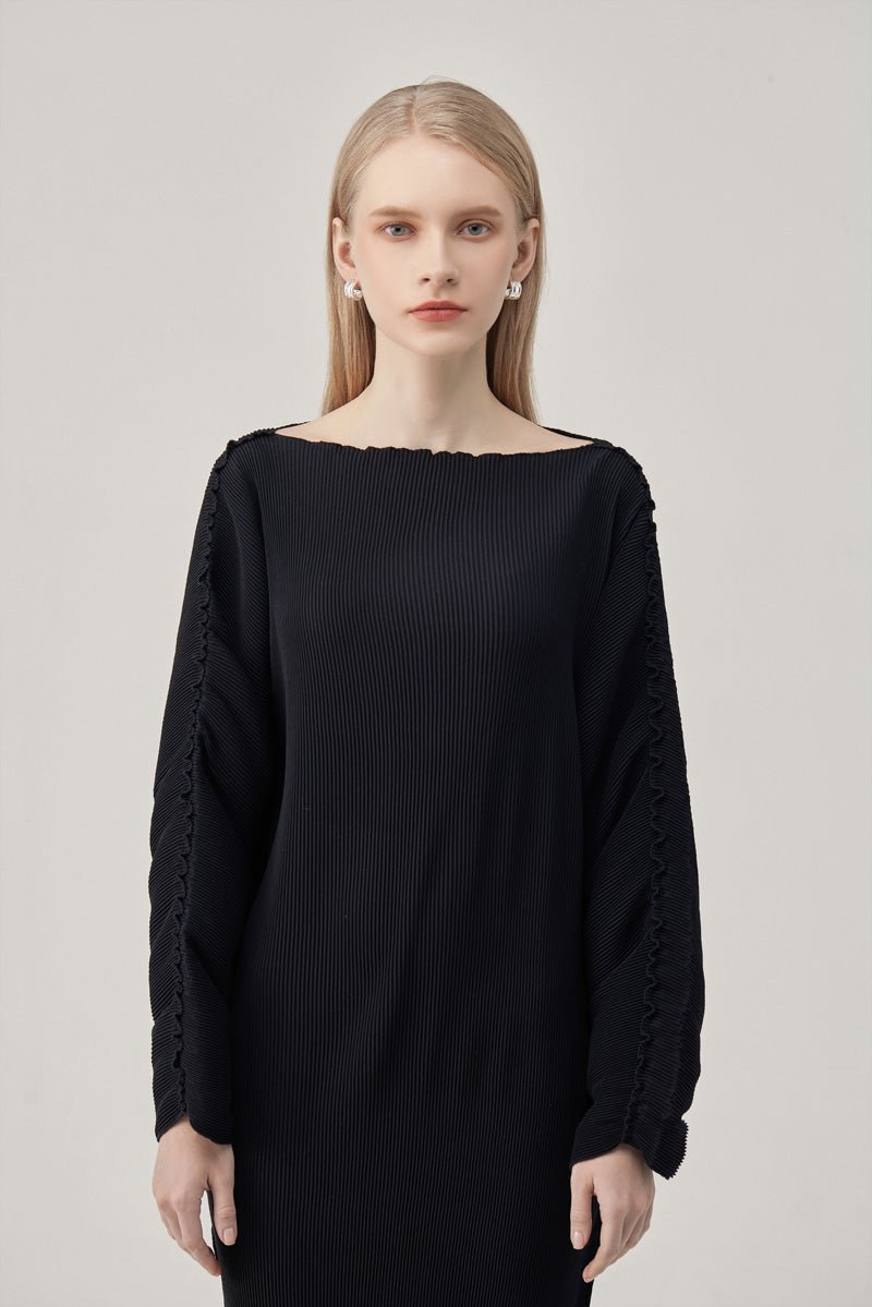 long sleeve boat neck midi dress Women's Long Sleeve Boat Neck Knit Midi Dress - Wild Fable Dark Teal Green XS