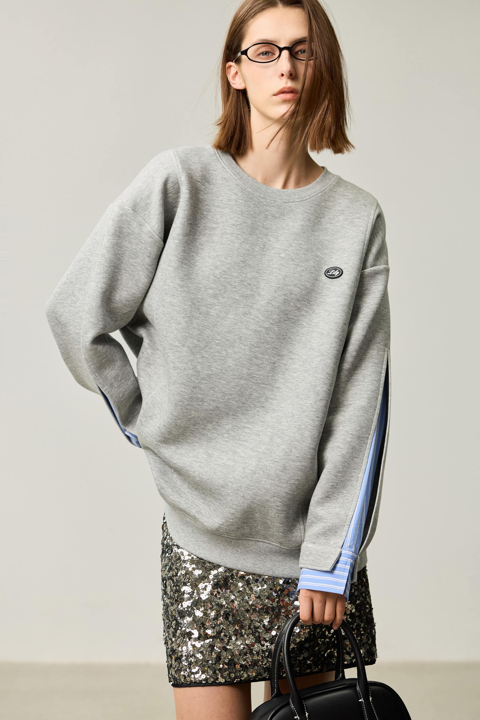 LILY Textured Crew Neck Sweatshirt – LILY Official Store