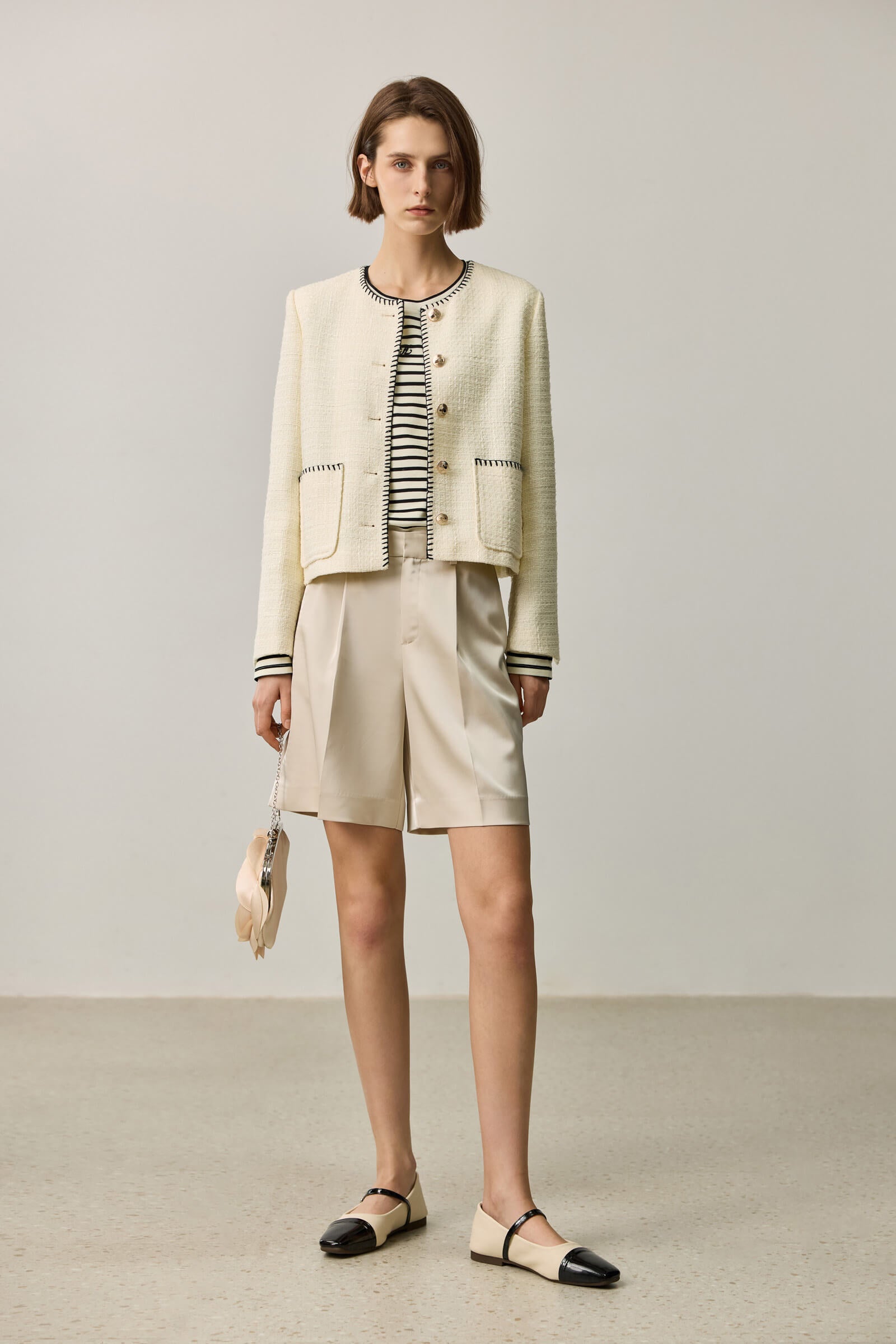 ジャケット LENINA MORIA tweed short jacket_beige tweed jacket MUSINSA | LENINA MORIA tweed short jacket_BEIGE