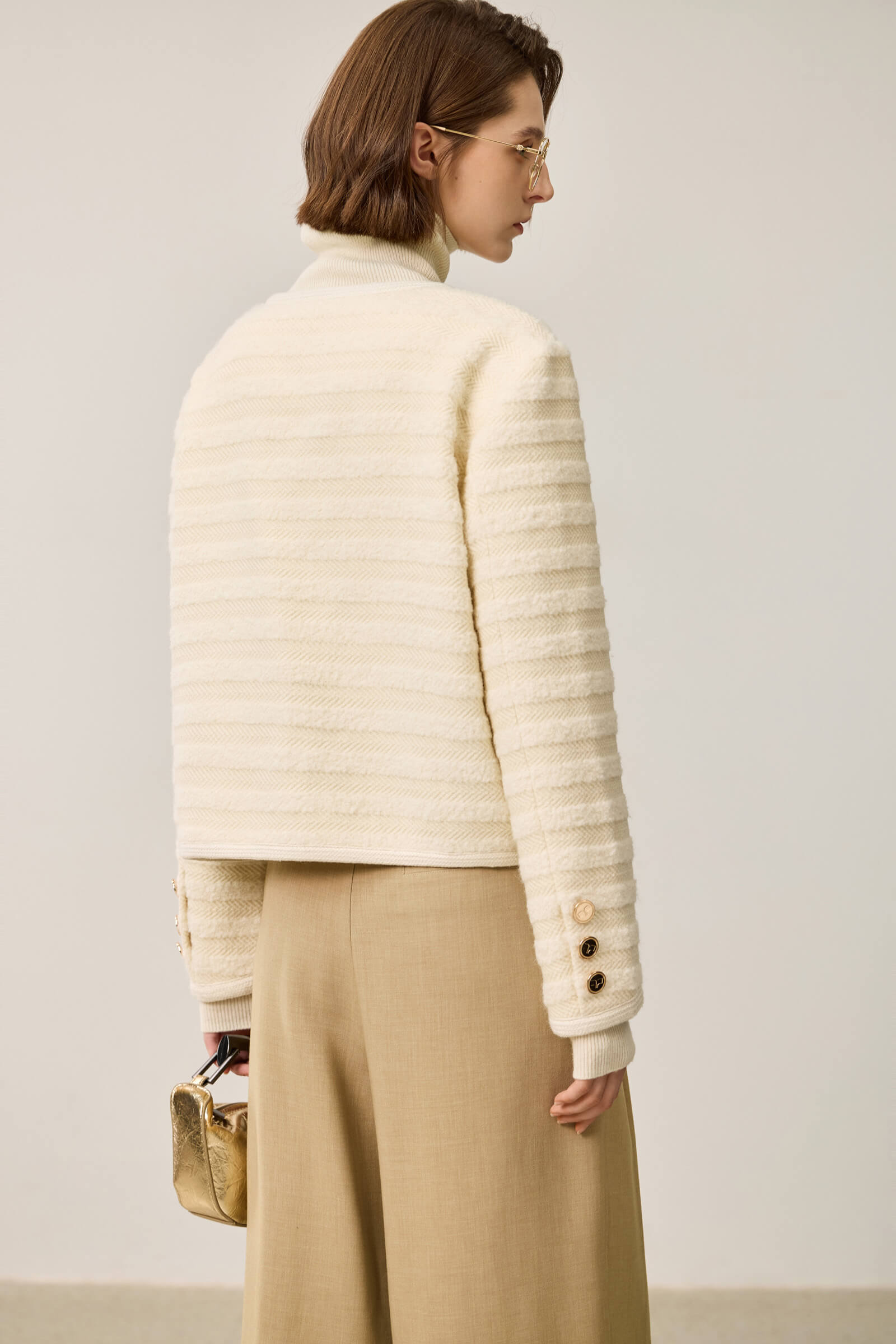 LILY Textured Tweed Shoulder Jacket – LILY Official Store