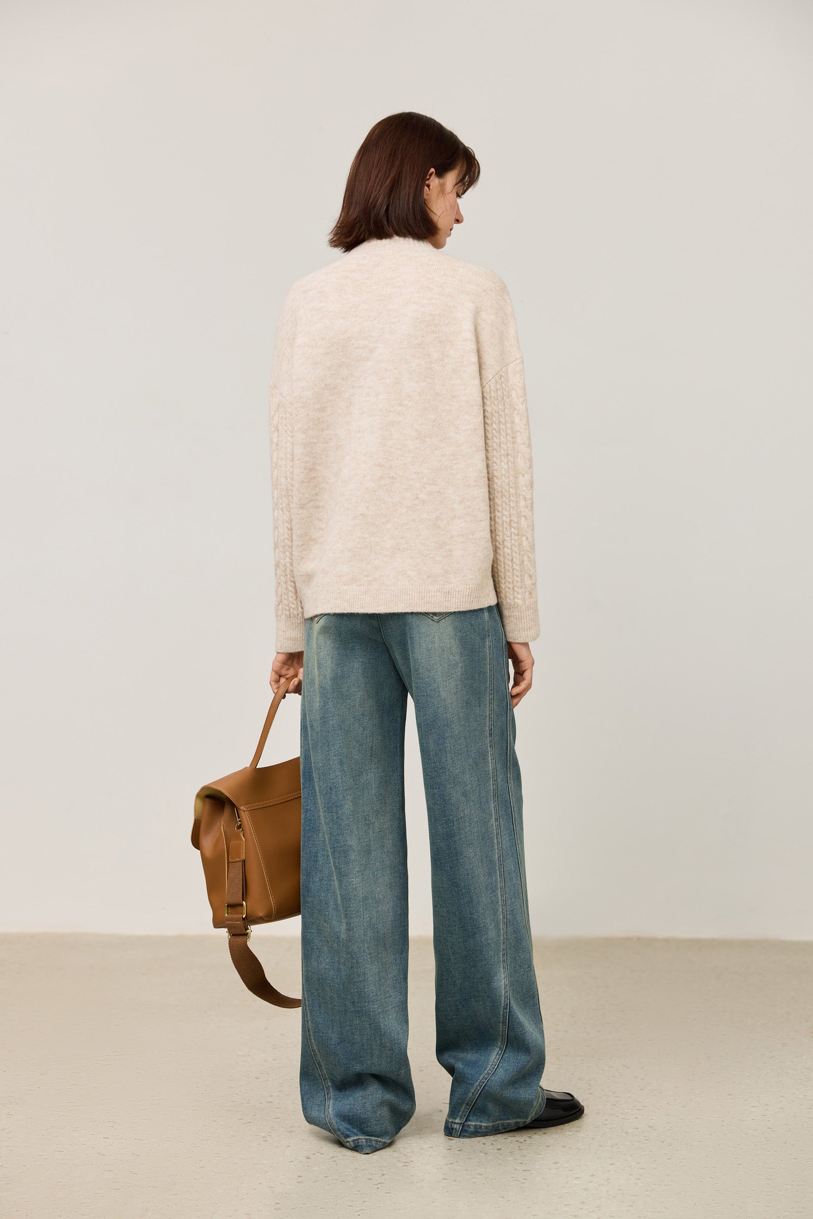 LILY Textured Penguin Cable Knit Sweater – LILY Official Store LILY Textured Penguin Cable Knit Sweater – LILY Official Store