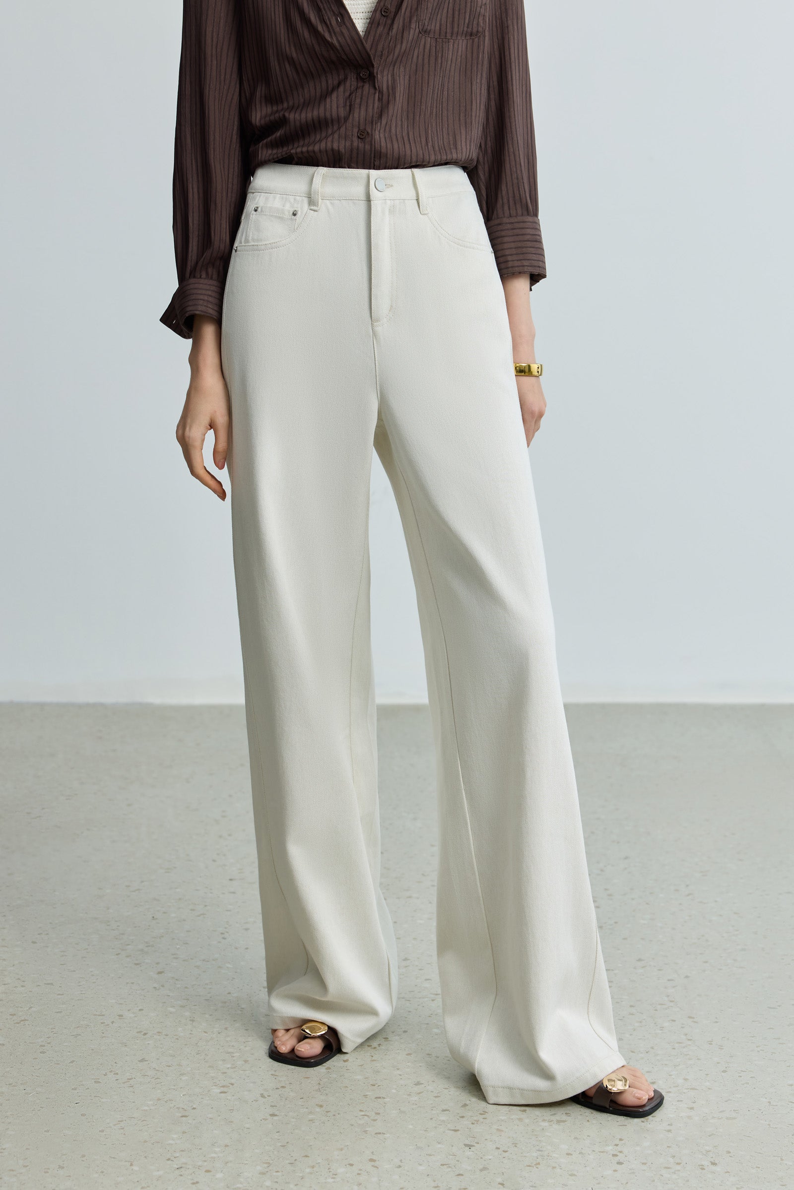 【美品】deres 16th Lily silk denim pantsサイズ1 Lily/silk denim pants – deres.online