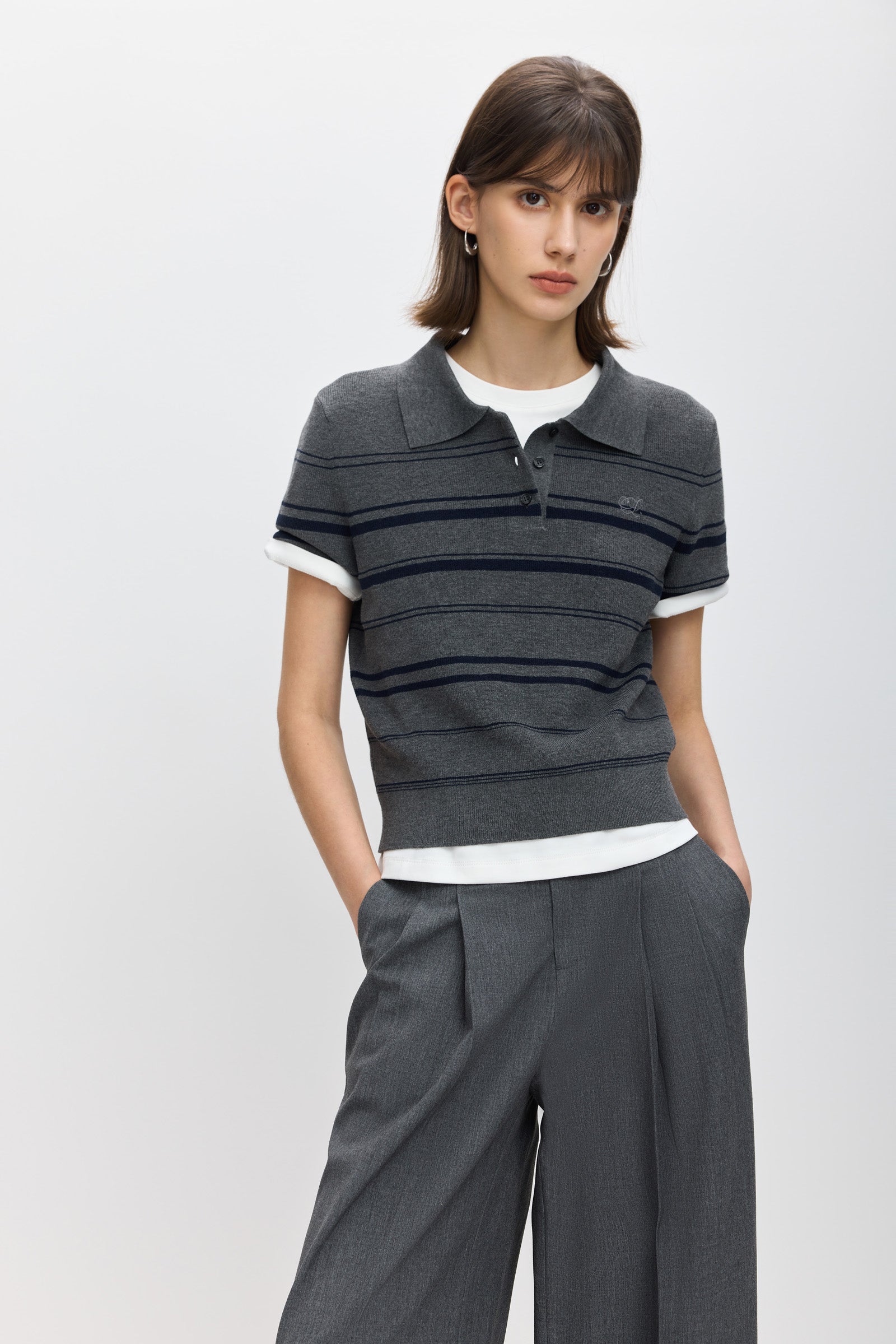 メゾンデドルチェ　lily tops リリートップス The Lily Top in Smoketree | Women's Long Sleeve Tops | Favorite