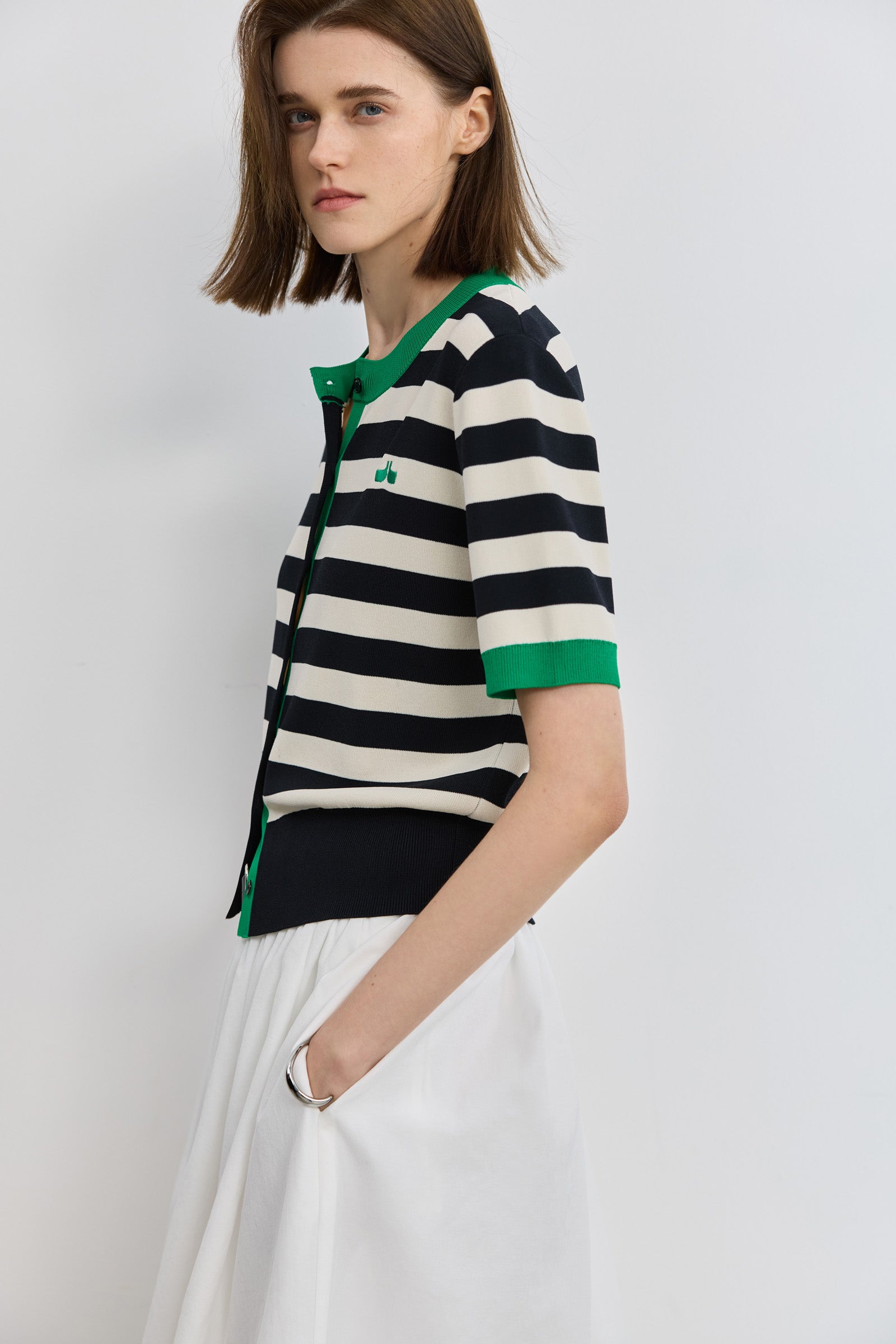 LILY Striped Knit Cardigan – LILY Official Store