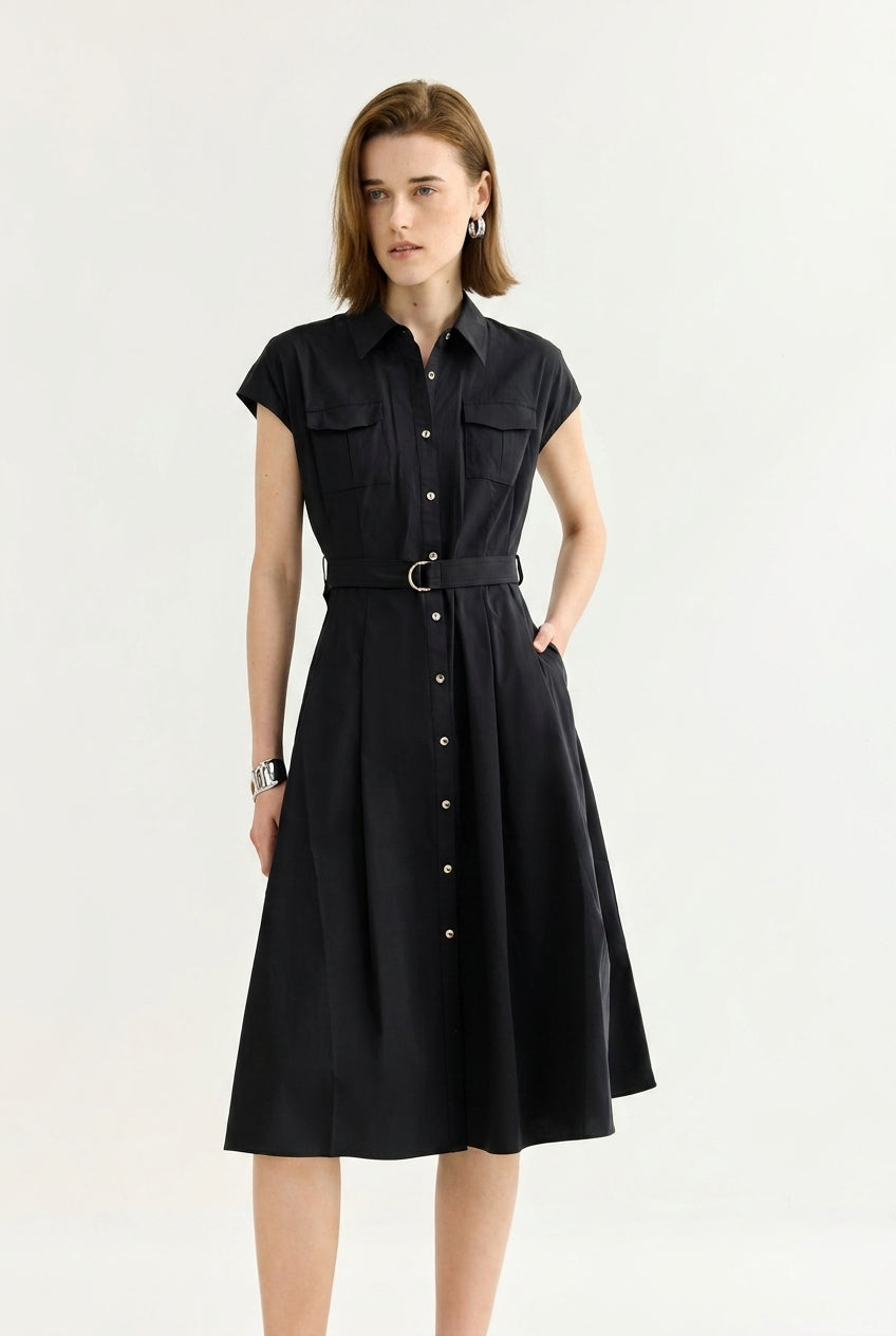Light Sculpt] LILY Collared Fit-and-Flare Dress – LILY Official Store